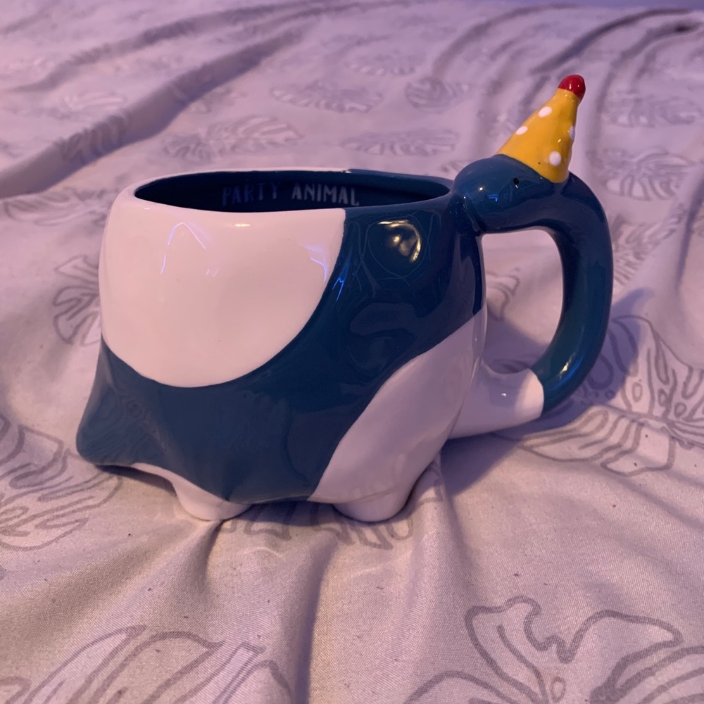 dino party hat coffee cup